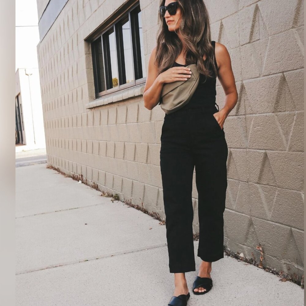 The Straight Leg Crop by Everlane in Black